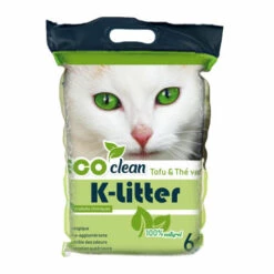 Litière Végétale Au Tofu K-litter Sac 6 Litres Parfum Thé Vert