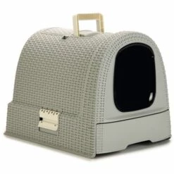 Curver Bac à Litière Pour Chats 51 X 38,5 X 39,5 Cm Gris - Gris