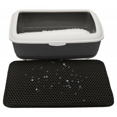 Tapis De Tamis Pour Bac à Litière 35 × 45 Cm Pour Chat - Trixie - Noir 4 Tapis De Tamis Pour Bac à Litière 35 × 45 Cm Pour Chat - Trixie - Noir – Image 2