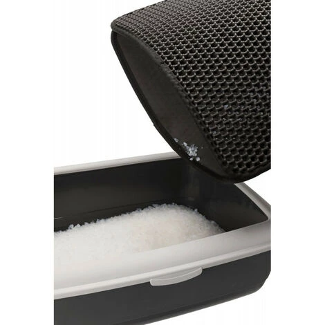 Tapis De Tamis Pour Bac à Litière 35 × 45 Cm Pour Chat - Trixie - Noir 5 Tapis De Tamis Pour Bac à Litière 35 × 45 Cm Pour Chat - Trixie - Noir – Image 3