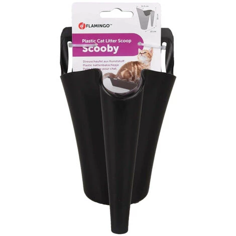 Pelle A Litière Scooby Noir, 11.5 Cm X 10 X 16 Cm. Pour Chat. - Flamingo Pet Products - Noir 4 Pelle A Litière Scooby Noir, 11.5 Cm X 10 X 16 Cm. Pour Chat. - Flamingo Pet Products - Noir – Image 2