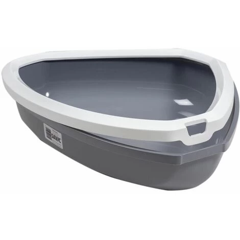 SAVIC Bac à Chat Coin Rincon Anthracite 58,5x45,5x12,5cm 4 SAVIC Bac à Chat Coin Rincon Anthracite 58,5x45,5x12,5cm – Image 2