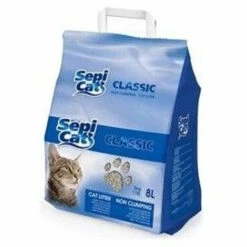 GLOBAL NETWORK Litière De Chat 8 Litres | Arena Absorbant De Sepicat Classique | Arena Absorbant Animal Non Agglomérant