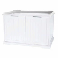 Cache Bac A Litière Taille 75 X 51 X 53 Cm Pour Chat - Trixie - Blanc -Promos Litière et bac à litière Magasin 23573568 3