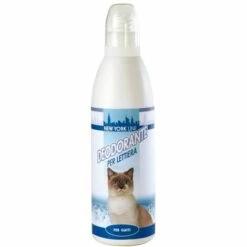 NEW YORK LINE Désodorisant Pour Litière Pour Chat, Absorbe Les Odeurs Désagréables Et Réduit Leur Formation 250 Ml