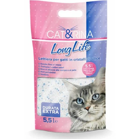 CAT&RINA Litière Pour Chat Long Life Avec Cristaux De Silicone Longue Durée 5.5 Lt 3 CAT&RINA Litière Pour Chat Long Life Avec Cristaux De Silicone Longue Durée 5.5 Lt