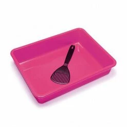 RECORD Plateau En Plastique Pour Litière Pour Chat Complet Avec Palette