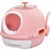 PawHut Maison De Toilette Portable Pour Chat Tiroir à Litière Coulissant Porte Battante Lucarne + Pelle Fournis Dim. 47L X 55l X 44H Cm Rose - Rose 2 PawHut Maison De Toilette Portable Pour Chat Tiroir à Litière Coulissant Porte Battante Lucarne + Pelle Fournis Dim. 47L X 55l X 44H Cm Rose - Rose -Promos Litière et bac à litière Magasin 25008011 1