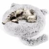 DEVENIRRICHE Pecute Lit Chat Rond En Peluche Coussin Chiots Panier Pour Petit Animal De Domestique Lavable Antidérapant (55 * 15cm) (M) 2 DEVENIRRICHE Pecute Lit Chat Rond En Peluche Coussin Chiots Panier Pour Petit Animal De Domestique Lavable Antidérapant (55 * 15cm) (M) -Promos Litière et bac à litière Magasin 25449707 1