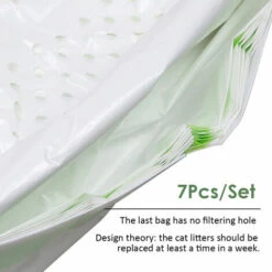 ASUPERMALL Litiere Pour Chats Filtre Sac A Cordonnet Litiere Tamiser Liners Kitty Dechets Bac A Litiere Liners, Type 1 Et S -Promos Litière et bac à litière Magasin 26332495 3