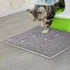 LONGZIMING Tapis Imperméable D’Alimentation/de Bac à Litière Pour Chat Et Chien