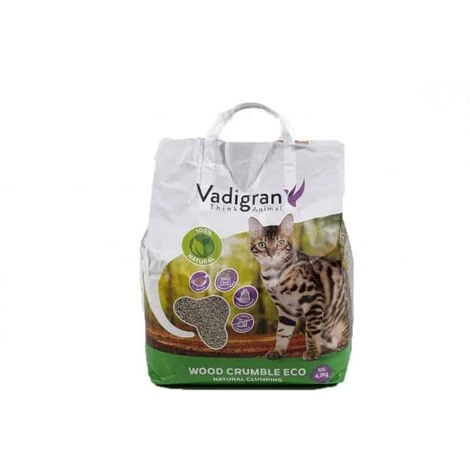 VADIGRAN Litiere Cat Litter Wood Crumble 10l 4 VADIGRAN Litiere Cat Litter Wood Crumble 10l – Image 2