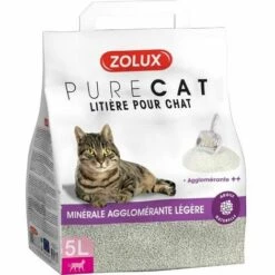 ZOLUX Litière Minérale Agglomérée Légère 5L Gris - Gris