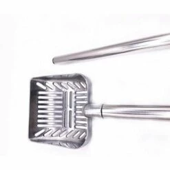 LONGZIMING Litière à Chat Poignée Télescopique Longue Poignée Métal Litière à Chat Scooper Pet Supplies (Poignée Noire) -Promos Litière et bac à litière Magasin 27768466 5