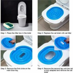 ILOVEMILAN Appareil De Formation à La Toilette Pour Chat Coussin De Toilette Pour Chat Coussin De Toilette Pour Chat -Promos Litière et bac à litière Magasin 27870564 4