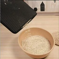 LITZEE Cat Litter Mat,Waterproof Non Toxic EVA,Cat Litter Tray Mat,Double Layer Honeycomb Design 10 LITZEE Cat Litter Mat,Waterproof Non Toxic EVA,Cat Litter Tray Mat,Double Layer Honeycomb Design -Promos Litière et bac à litière Magasin 28070533 4