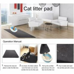 LITZEE Cat Litter Mat,Waterproof Non Toxic EVA,Cat Litter Tray Mat,Double Layer Honeycomb Design 11 LITZEE Cat Litter Mat,Waterproof Non Toxic EVA,Cat Litter Tray Mat,Double Layer Honeycomb Design -Promos Litière et bac à litière Magasin 28070533 5