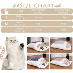 ILOVEMILAN Litière Pour Animaux De Compagnie Litière Pour Chat Sac De Couchage Pour Chat Amovible Et Lavable Couette Pour Chat Chenil Litière Pour Chat Sac De Couchage Pour Chat Rose S -Promos Litière et bac à litière Magasin 28092991 4