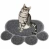 BETTERLIFE Set De Table Pour Animaux De Compagnie Tapis De Litière Pour Chat Set De Table Pour Chat Tapis De Sol Pour Chat Tapis De Litière Pour Chat Tapis De Toilette Pour Chat Tapis De Litière Pour Chat Gris