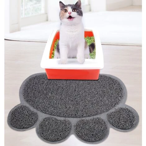 BETTERLIFE Set De Table Pour Animaux De Compagnie Tapis De Litière Pour Chat Set De Table Pour Chat Tapis De Sol Pour Chat Tapis De Litière Pour Chat Tapis De Toilette Pour Chat Tapis De Litière Pour Chat Gris 4 BETTERLIFE Set De Table Pour Animaux De Compagnie Tapis De Litière Pour Chat Set De Table Pour Chat Tapis De Sol Pour Chat Tapis De Litière Pour Chat Tapis De Toilette Pour Chat Tapis De Litière Pour Chat Gris – Image 2