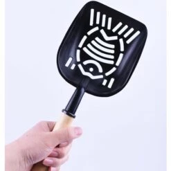 BETTERLIFE Pelle Pour Animaux De Compagnie Pelle à Litière Pour Chat Fournitures Pour Animaux De Compagnie Pelle à Litière Pour Chat En Bois Massif En Acier Inoxydable -Promos Litière et bac à litière Magasin 28260301 5