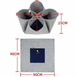 BETTERLIFE Litière Pour Chat Créatif Litière Pour Chat De Pétale De Fleur Design Original Quatre Saisons Tapis De Lit Animal De Compagnie Chat Tunnel Fonction De Chat Variable (gris) 10 BETTERLIFE Litière Pour Chat Créatif Litière Pour Chat De Pétale De Fleur Design Original Quatre Saisons Tapis De Lit Animal De Compagnie Chat Tunnel Fonction De Chat Variable (gris) -Promos Litière et bac à litière Magasin 28260999 4