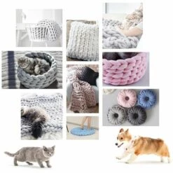 HAPPYSHOPPING Litiere Et Niche Pour Chat Tissees A La Main, Rose 25m - Rose 25m 9 HAPPYSHOPPING Litiere Et Niche Pour Chat Tissees A La Main, Rose 25m - Rose 25m -Promos Litière et bac à litière Magasin 28681683 3