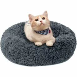 Perle Rare Dog House Cat House Amovible Et Lavable Automne / Hiver Tapis De Chien Tapis De Chat Pet House Gris 50cm