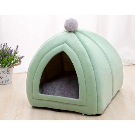 Perle Rare Litière Pour Chat Winter Warm Amovible Litière Pour Chat Chenil L Vert 4 Perle Rare Litière Pour Chat Winter Warm Amovible Litière Pour Chat Chenil L Vert – Image 2