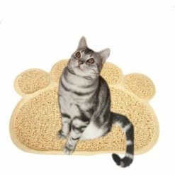 Perle Rare Coussin De Litière Pour Chat Napperon Pour Animaux De Compagnie Coussin De Pied Pour Chat Coussin De Litière Pour Chat Coussin De Toilette Pour Chat Coussin De Litière Pour Chat Beige
