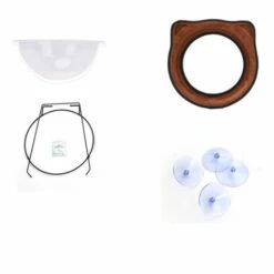 Perle Rare Chat Hamac Capsule Spatiale Litière Pour Chat Jouet Pour Chat Ventouse Chat Hamac Rose -Promos Litière et bac à litière Magasin 29868361 3