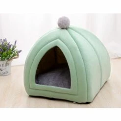Perle Rare La Litière Pour Chat Garde Au Chaud En Hiver, Litière Amovible Et Lavable Pour Chat, Chat Fermé, Chenil Général Quatre Saisons, Fournitures Pour Chats, S Vert -Promos Litière et bac à litière Magasin 29872088 2