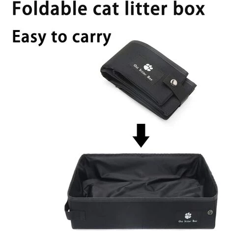 ABCRITAL Litière Portable Pour Chats, Litière Pliable, Légère, Souple Et Étanche, Idéale Pour Voyager 5 ABCRITAL Litière Portable Pour Chats, Litière Pliable, Légère, Souple Et Étanche, Idéale Pour Voyager – Image 3