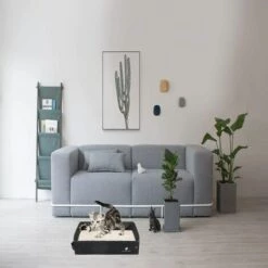 ABCRITAL Litière Portable Pour Chats, Litière Pliable, Légère, Souple Et Étanche, Idéale Pour Voyager 11 ABCRITAL Litière Portable Pour Chats, Litière Pliable, Légère, Souple Et Étanche, Idéale Pour Voyager -Promos Litière et bac à litière Magasin 30025914 5