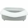 TRIXIE Bac à Litière Primo XXL, Avec Rebord, 56 × 25 × 71 Cm, Gris/blanc 1 TRIXIE Bac à Litière Primo XXL, Avec Rebord, 56 × 25 × 71 Cm, Gris/blanc -Promos Litière et bac à litière Magasin 30372447 1