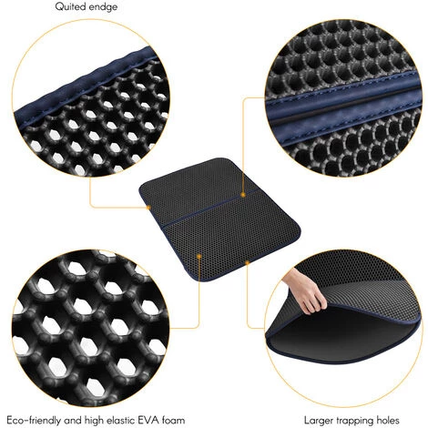 ASUPERMALL Litiere Prime Trapper Mat Pad Plus Grand Nid D'Abeille Avec La Couche 72 * 55Cm / 28 * 22 Pouces, L 6 ASUPERMALL Litiere Prime Trapper Mat Pad Plus Grand Nid D'Abeille Avec La Couche 72 * 55Cm / 28 * 22 Pouces, L – Image 4