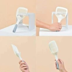 DEVENIRRICHE Pelle à LitièRe Pour Chats,Scoop De LitièRe Pour Animaux,Pelle à DéJections Pour Chat,Fabriqué En Plastique PP Durable Avec PoignéE Confortable,Outil De Nettoyage Pour Animaux De Compagnie(Blanc/Gris) 11 DEVENIRRICHE Pelle à LitièRe Pour Chats,Scoop De LitièRe Pour Animaux,Pelle à DéJections Pour Chat,Fabriqué En Plastique PP Durable Avec PoignéE Confortable,Outil De Nettoyage Pour Animaux De Compagnie(Blanc/Gris) -Promos Litière et bac à litière Magasin 31865294 5