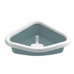 Bac à Litière D'angle Pour Chat Avec Pelle Et Rebord Zolux