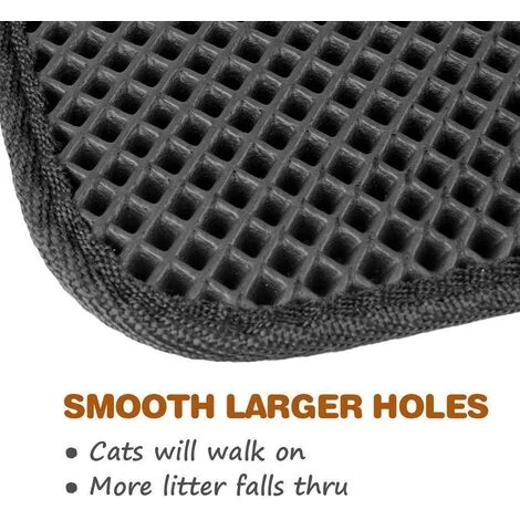 AIDUCHO Tapis Pour Chat Double Structure Litière Litière Tapis Sous-couche Pour Litière 6 AIDUCHO Tapis Pour Chat Double Structure Litière Litière Tapis Sous-couche Pour Litière – Image 4