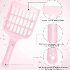 AIDUCHO Pelle à Litière Pour Chat En Plastique Pelle à Litière Kitty Pelle à Litière Pour Animaux De Compagnie Tamis Pour Litière Pour Animaux De Compagnie Pour Nettoyage Des Toilettes De Sable De Chat -Promos Litière et bac à litière Magasin 32751877 4