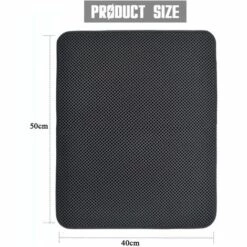AIDUCHO Tapis De Litière Pour Chat, Pliable Double Couche Nid D'abeille étanche Chat Mangeoire Tapis De Protection De Sol Et Tapis Facile à Nettoyer (40 * 50cm) -Promos Litière et bac à litière Magasin 32752282 4