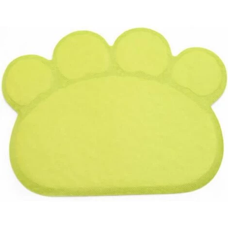AIDUCHO PVC Forme De Patte Chat Chien Tapis Bac à Litière Couverture Antidérapant Nourriture Eau Bol Alimentation Plateau 5 AIDUCHO PVC Forme De Patte Chat Chien Tapis Bac à Litière Couverture Antidérapant Nourriture Eau Bol Alimentation Plateau – Image 3