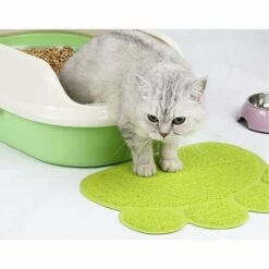 AIDUCHO PVC Forme De Patte Chat Chien Tapis Bac à Litière Couverture Antidérapant Nourriture Eau Bol Alimentation Plateau 11 AIDUCHO PVC Forme De Patte Chat Chien Tapis Bac à Litière Couverture Antidérapant Nourriture Eau Bol Alimentation Plateau -Promos Litière et bac à litière Magasin 32752290 5
