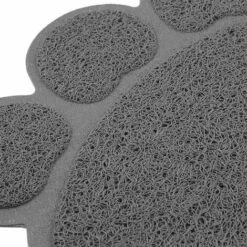 AIDUCHO Tapis Pour Bac à Litière,Tapis De Litière Pour Chat Plat Bol D'alimentation Pour Nourriture Tapis De Nettoyage 30*40cm (Gris) -Promos Litière et bac à litière Magasin 32752292 3