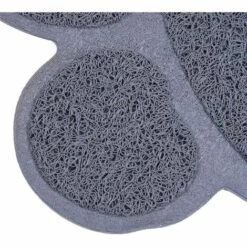 AIDUCHO Tapis Pour Bac à Litière,Tapis De Litière Pour Chat Plat Bol D'alimentation Pour Nourriture Tapis De Nettoyage 30*40cm (Gris) -Promos Litière et bac à litière Magasin 32752292 4