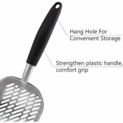 AIDUCHO Pelle à Litière Métal Avec Long Manche Pour Chat Animaux-Noir 11 AIDUCHO Pelle à Litière Métal Avec Long Manche Pour Chat Animaux-Noir -Promos Litière et bac à litière Magasin 32753228 5