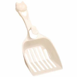 PERLE RARE Pelle à Litière Pour Chat, Pelle En Métal, Pelle à Litière, Pelle à Fumier, Long Manche Pour Chiens Et Chats, De Couleur Crème