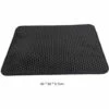 ASUPERMALL Tapis De Litiere Pour Animaux De Compagnie Eva Tapis De Trappeur De Litiere De Chat Lavable Impermeable Tapis De Litiere De Chat Pliable Tapis A Double Couche, Noir Petit - Noir Petit -Promos Litière et bac à litière Magasin 34958987 1
