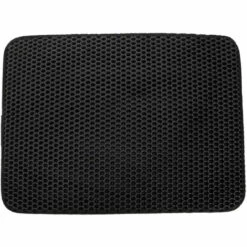 ASUPERMALL Tapis De Litiere Pour Animaux De Compagnie Eva Tapis De Trappeur De Litiere De Chat Lavable Impermeable Tapis De Litiere De Chat Pliable Tapis A Double Couche, Noir Petit - Noir Petit -Promos Litière et bac à litière Magasin 34958987 5