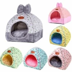 Betterlife Litière Pour Chat Maison De Chat D'hiver Fermée Villa De Chat Pliante En Peluche Fournitures Pour Animaux De Compagnie Yourte Chenil Voiture, Blue Owl XL -Promos Litière et bac à litière Magasin 35648320 5